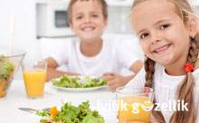 Çocuklarda boy uzamasında beslenme